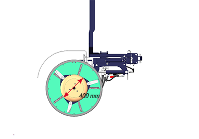 Satellite couteaux escamotables